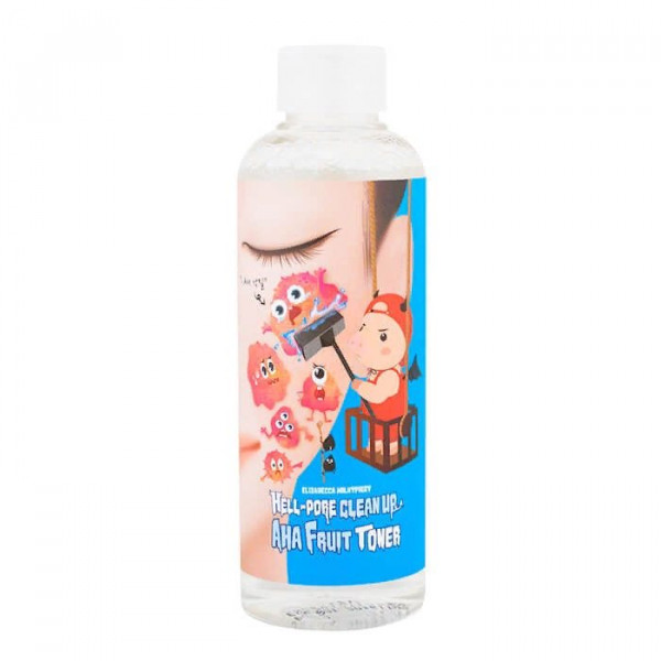 Elizavecca Универсальный пилинг-тонер для лица с фруктовыми кислотами Hell-Pore Clean Up Aha Fruit Toner (200 мл)