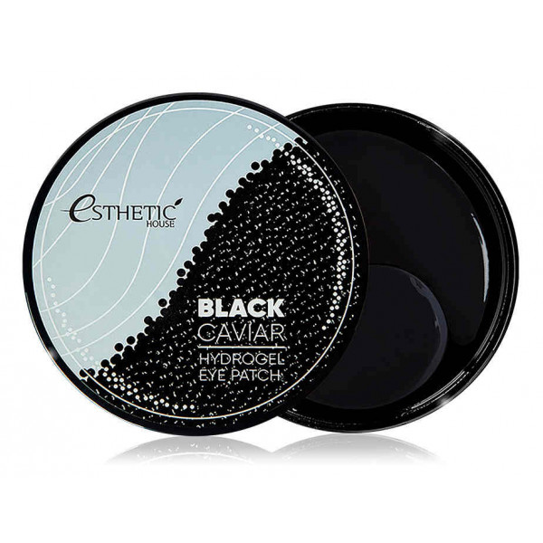 Esthetic House Гидрогелевые патчи для век с экстрактом черной икры Black Caviar Hydrogel Eye Patch (60 шт)