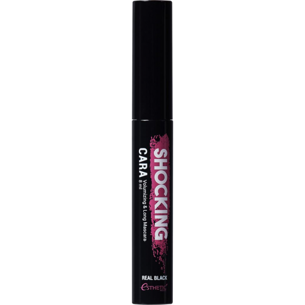 Esthetic House Чёрная тушь для выразительного объёма и удлинения ресниц Shocking Cara Volumizing & Long Mascara (8 мл)