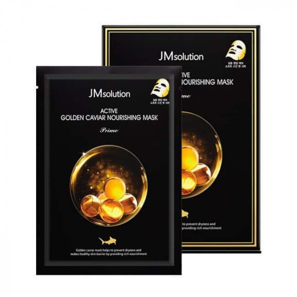 JMsolution Тканевая маска с лифтинг-эффектом с золотом и икрой JMsolution Active Golden Caviar Nourishing Mask Prime (30 мл)