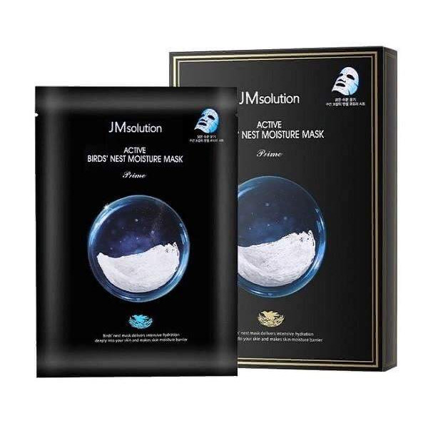 JMsolution Омолаживающая тканевая маска с ласточкиным гнездом Active Bird's Nest Moisture Mask Prime (30 мл)