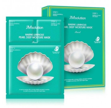 JMsolution Трёхшаговая увлажняющая маска с жемчугом Marine Luminous Pearl Deep Moisture Mask (30 мл)