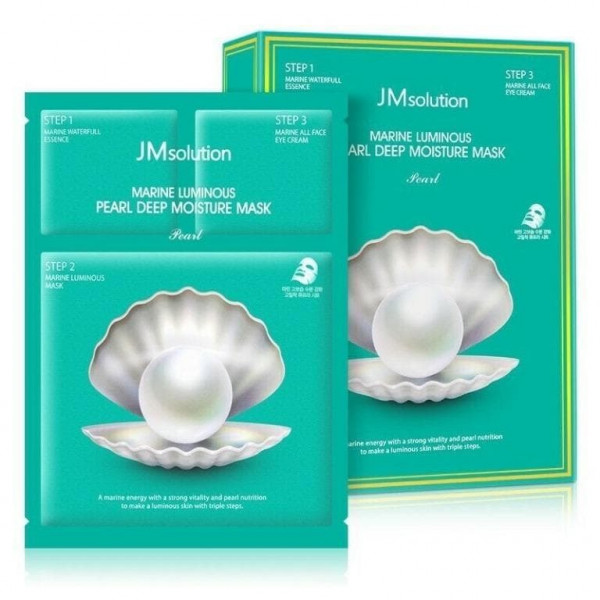 JMsolution Трёхшаговая увлажняющая маска с жемчугом Marine Luminous Pearl Deep Moisture Mask (30 мл)