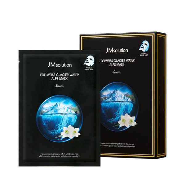 JMsolution Тканевая маска с экстрактом эдельвейса и ледниковой воды Альп Edelweiss Glacier Water Alps Mask Snow (30 мл)