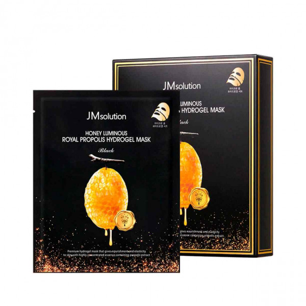 JMsolution Гидрогелевая маска с прополисом Honey Luminous Royal Propolis Hydrogel Mask Black (30 мл)