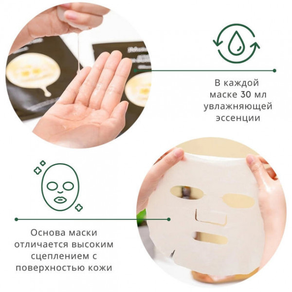 JMsolution Нормализующая тканевая маска для лица Active Plumeria Balancing Mask Ultimate (30 мл)