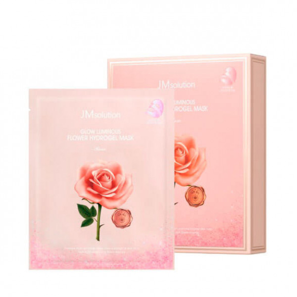 JMsolution Гидрогелевая маска с экстрактом дамасской розы Glow Luminous Flower Hydrogel Mask (30 мл)