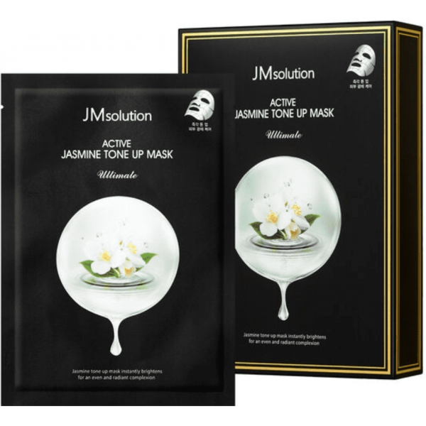 JMsolution Выравнивающая тон тканевая маска с экстрактом жасмина Active Jasmin Tone Up Mask (30 мл)