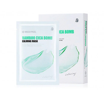 MEDI-PEEL Успокаивающая тканевая маска с центеллой и бамбуком Bamboo Cica Bomb Calming Mask (25 мл)