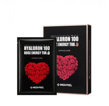MEDI-PEEL Ампульная омолаживающая маска с розой Hyaluron 100 Rose Energy Tox (30 мл)