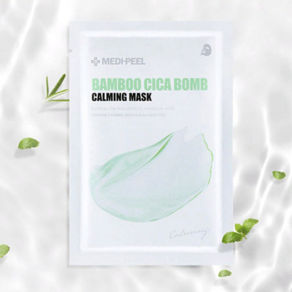 MEDI-PEEL Успокаивающая тканевая маска с центеллой и бамбуком Bamboo Cica Bomb Calming Mask (25 мл)