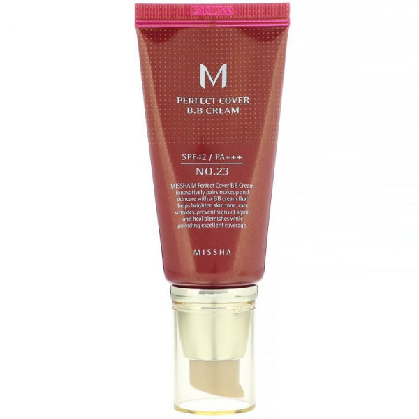 MISSHA BB-крем для лица №23 натурально-бежевый M Perfect Cover BB Cream Natural Beige SPF42 PA+++ (50 мл)