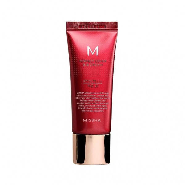 MISSHA BB-крем для лица №21 светло-бежевый M Perfect Cover BB Cream Light Beige SPF42 PA+++ (20 мл)