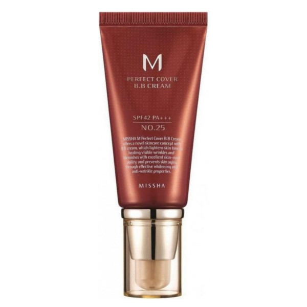 MISSHA BB-крем для лица №25 теплый бежевый M Perfect Cover BB Cream Warm Beige SPF42 PA+++ (50 мл)