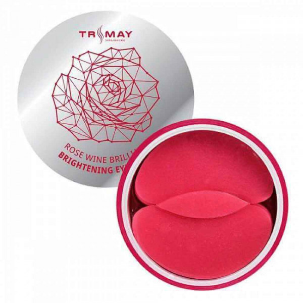 TRIMAY Осветляющие гидрогелевые патчи с экстрактом вина Rose Wine Brilliant Brightening Eye Patch (60 шт)