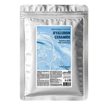 TRIMAY Альгинатная маска с гиалуроновой кислотой и керамидами Hyaluron & Ceramide Modeling Mask With Peppermint (240 г)