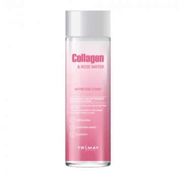 TRIMAY Питательный тонер с коллагеном и розовой водой Collagen & Rose Water (210 мл)