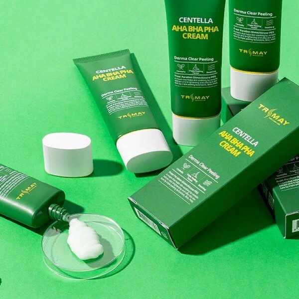 TRIMAY Обновляющий крем с кислотами и центеллой AHA BHA PHA Centella Cream (50 мл)