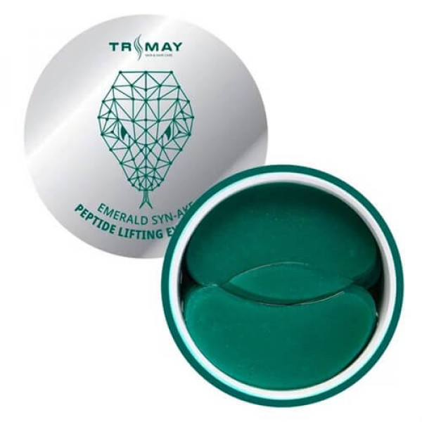 TRIMAY Гидрогелевые лифтинг-патчи со змеиным пептидом Emerald Syn-Ake Peptide Lifting Eye Patch (60 шт)