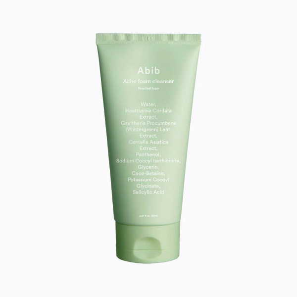 Abib Пенка для умывания с экстрактом хауттюйнии Acne Foam Cleanser Heartleaf Foam (150 мл)