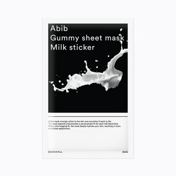 Abib Тканевая маска для лица с молочными протеинами Gummy Sheet Mask Milk Sticker (30 мл)