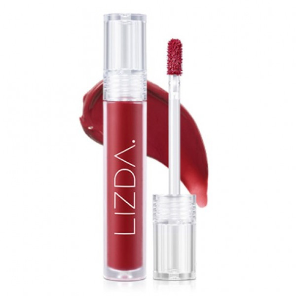 LIZDA Стойкий глянцевый тинт для губ - 02 Fig Red Glow Fit Water Tint (4,3 г)