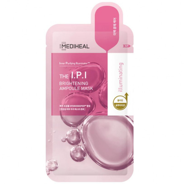 MEDIHEAL Осветляющая ампульная тканевая маска для лица THE I.P.I Brightening Ampoule Mask (25 мл)