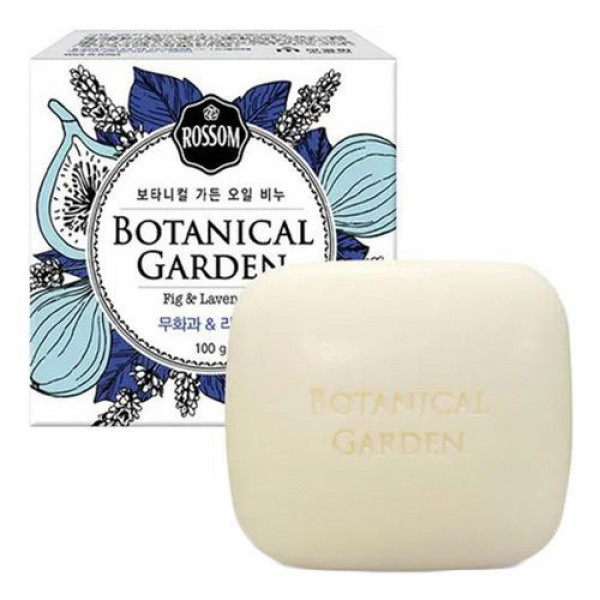 Mukunghwa Туалетное мыло с инжиром и лавандой Botanical Garden Oil Soap Fig & Lavender (100 г)