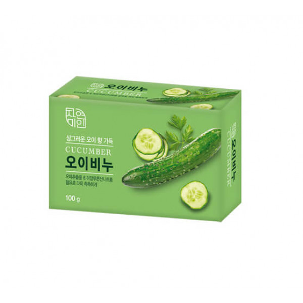 Mukunghwa Мыло туалетное увлажняющее с экстрактом огурца Moisture Cucumber Soap (100 г)