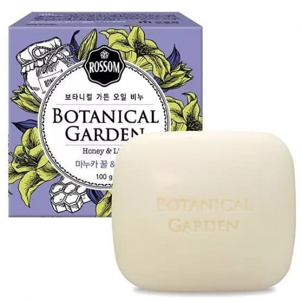 Mukunghwa Мыло туалетное с экстрактами меда и лилии Botanical Garden Oil Soap Honey & Lily (100 г)