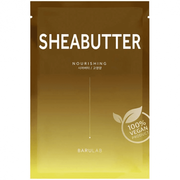 BARULAB Питательная тканевая маска для лица с маслом ши The Clean Vegan Shea Butter Mask (23 г)