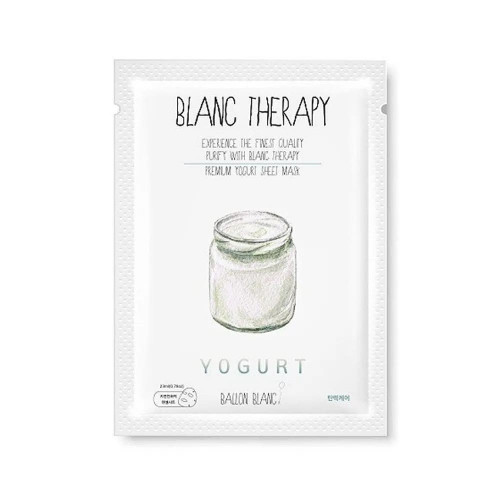 BALLON BLANC Тканевая маска для повышения эластичности с йогуртом Yogurt Sheet Mask (23 мл)