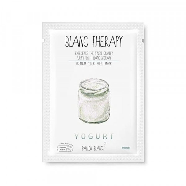 BALLON BLANC Тканевая маска для повышения эластичности с йогуртом Yogurt Sheet Mask (23 мл)