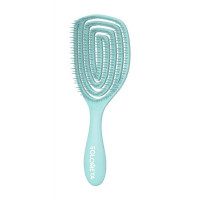 SOLOMEYA Массажная расческа с ароматом жасмина для сухих и влажных волос Wet Detangler Brush Oval Jasmine (20 x 5 см)