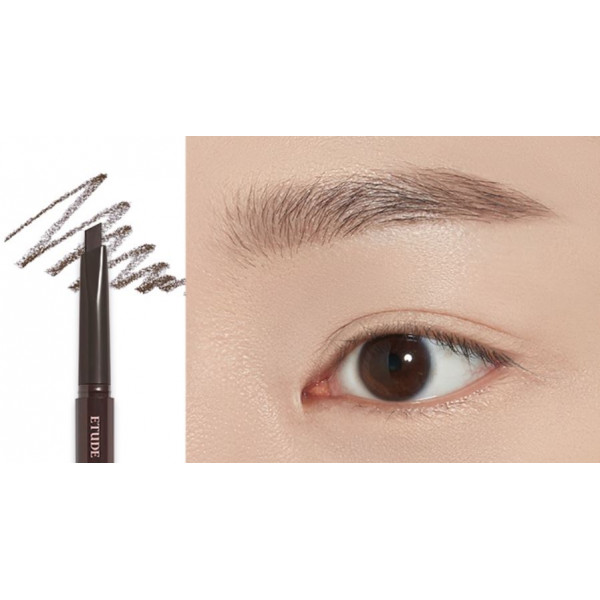 ETUDE Темно-коричневый карандаш для бровей с щеточкой Drawing Eye Brow #01 Dark Brown (0,25 г)