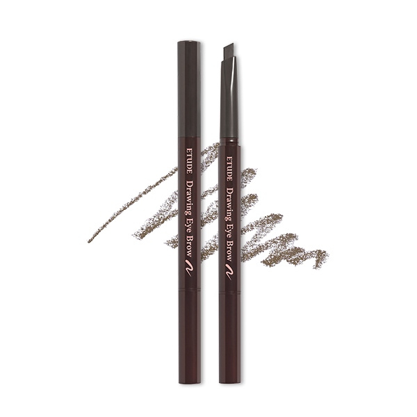 ETUDE Cеро-коричневый карандаш для бровей с щеточкой Drawing Eye Brow #02 Gray Brown (0,25 г)