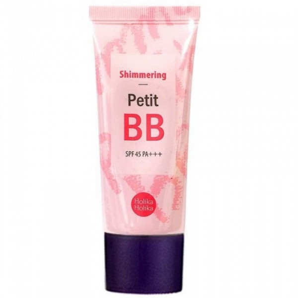 Holika Holika Осветляющий BB-крем с жемчужной пудрой Petit BB Cream Shimmering SPF45 PA++ (30 мл)