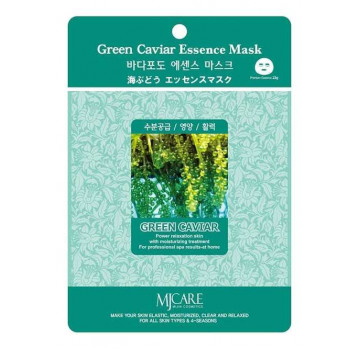 MIJIN Тканевая маска для лица с морским виноградом Green Caviar Essence Mask (23 г)