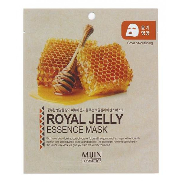 MIJIN Тканевая маска для лица с маточным молочком Royal Jelly Essence Mask (25 г)