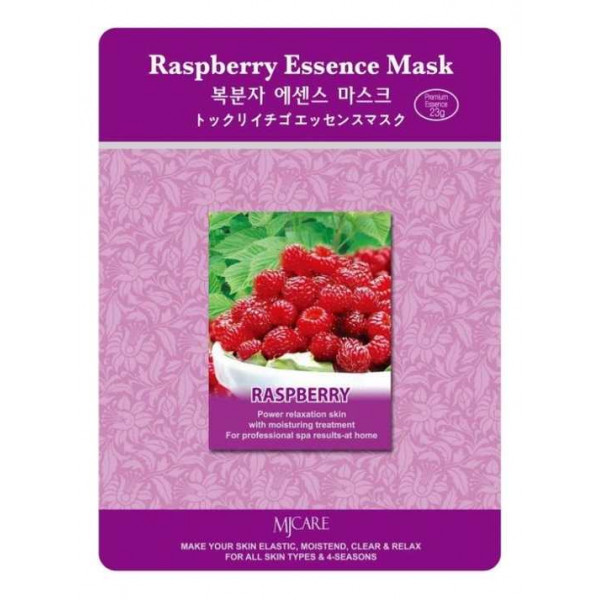 MIJIN Тканевая маска для лица с экстрактом малины Raspberry Essence Mask (23 г)