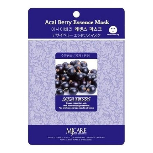 MIJIN Тканевая маска для лица с экстрактом ягод асаи Acai Berry Essence Mask (23 г)