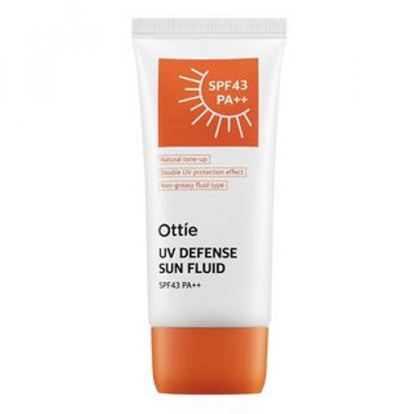 Ottie Водостойкий солнцезащитный флюид для лица и тела UV Defense Sun Fluid SPF43/PA++ (50 мл)