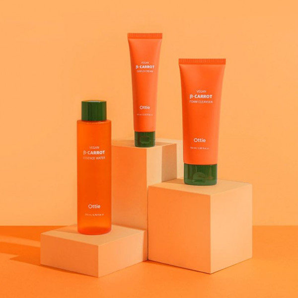 Ottie Очищающая веган-пенка на основе органической моркови Vegan Beta-Carrot Foam Cleanser (100 мл)