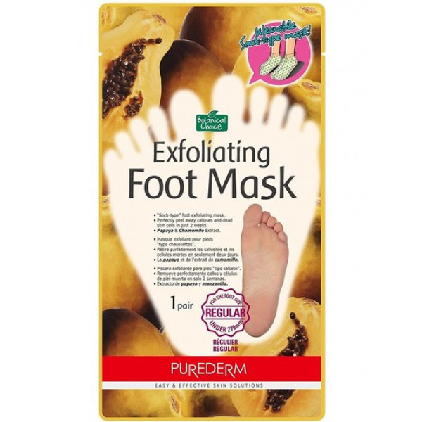 PUREDERM Отшелушивающие носки-пилинги для ног Exfoliating Foot Mask (75 г)