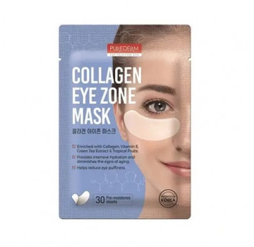 PUREDERM Тканевые маски-патчи  с коллагеном под глаза (30 шт)