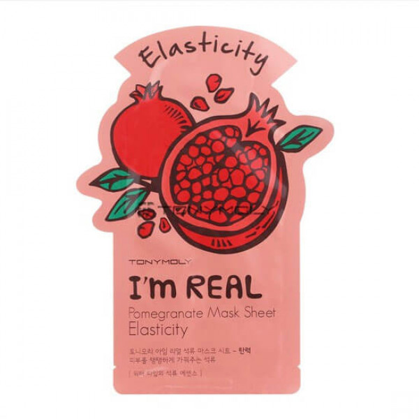 TONY MOLY Омолаживающая маска для лица с экстрактом граната I'm Real Pomegranate Mask Sheet (20 мл)