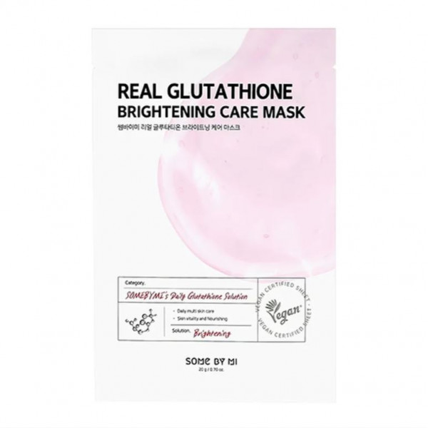 SOME BY MI Осветляющая тканевая маска для лица с глутатионом Real Glutathion Brightening Care Mask (20 мл)