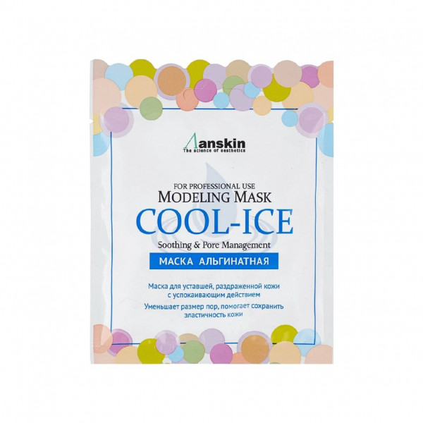 Anskin Альгинатная маска c охлаждающим и успокаивающим эффектом Cool-Ice Modeling Mask (25 г)