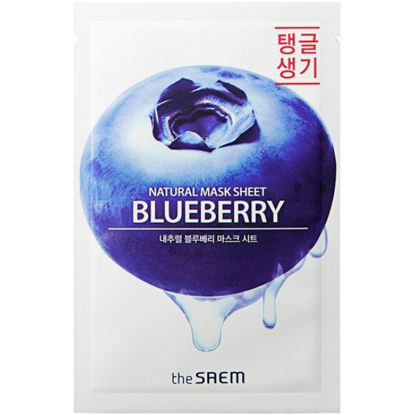 The Saem Тканевая маска с экстрактом черники Natural Blueberry Mask Sheet (21 мл)