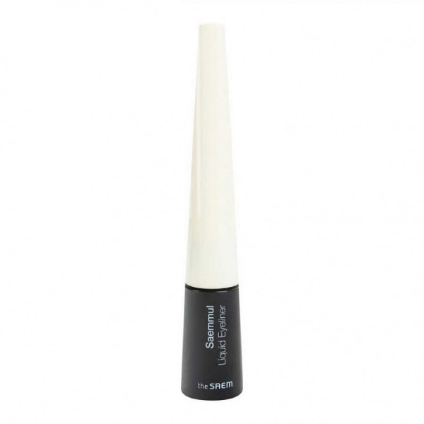 The Saem Стойкая черная подводка для глаз жидкая Saemmul Liquid Eyeliner 01.Deep Black (4,5 г)